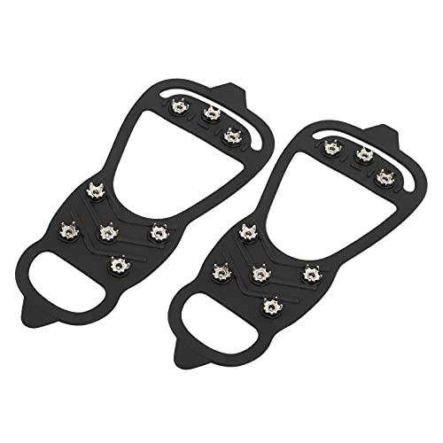 Schuhnagelabdeckung, Schneeschuhnägel, 1 Paar 8-Zähne Outdoor-Schneegehnagel-Steigeisen(L) von ANKROYU