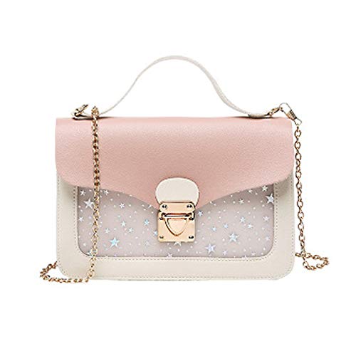 Umhängetasche Klein Damen Schultertasche Handy Umhängetasche Handytaschen Geldbörse Handtaschen Mode Shoulder Bag Crossbody Tasche für Damen Frauen Mädchen Kinder(Rosa Damen Kleine Umhängetasche) von ANPTER