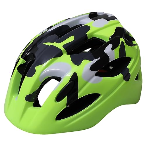 ANUFER Fahrradhelm für Kinder 7-15 Jahre Alt Leicht Einstellbar Draussen Sport Schutz Helm SN602C022 Leuchtendes Grün von ANUFER