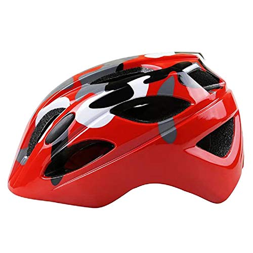 ANUFER Fahrradhelm für Kinder 7-15 Jahre Alt Leicht Einstellbar Draussen Sport Schutz Helm SN602C022 Rot von ANUFER