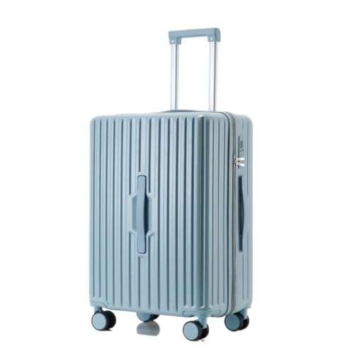 ANZHENGRQ Reisekoffer 20-Zoll-Multifunktions-Passwort 24-Trolley-Koffer for Männer und Frauen, Leichter Koffer, frischer Koffer Trolley (Color : Blue, Size : 22in) von ANZHENGRQ