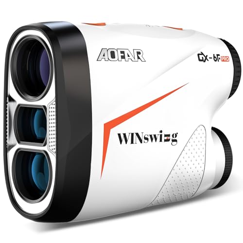 AOFAR GX-6F PRO Golf Laser Entfernungsmesser mit Neigung Geräten, 600Y, Kontinuierlichem Scan, Flaggensperre mit Pulsvibration, Zugelassen für den Wettbewerb, 0,2-Sekunden-Auslesung, Silver Upgrade von AOFAR