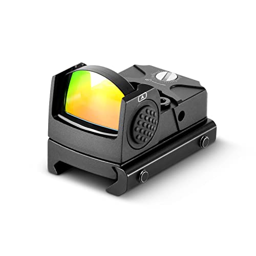AOMEKIE Holographic Sight 2MOA Mini Reflex Red Dot Sight Holografisches Visier Aluminium mit 12 Stufen Helligkeit für 22 mm Schiene für Glock Pistolen von AOMEKIE