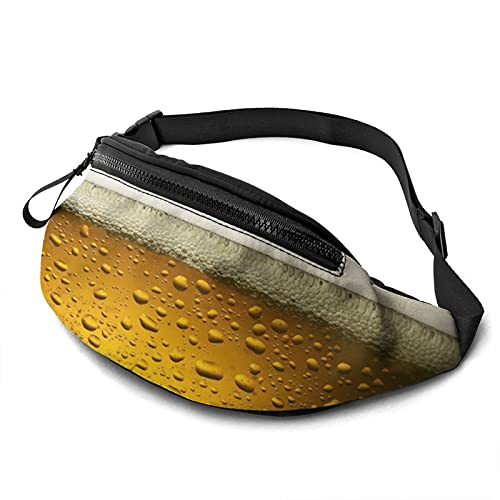 Bier Bauchtasche für Damen Herren Mode Hüfttasche Hüfttasche mit verstellbarem Gürtel für Reisen im Freien Sport Laufen von AOOEDM