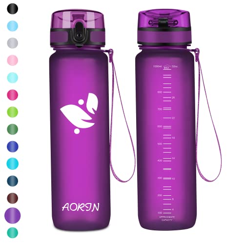 AORIN Trinkflasche - 500ml - Wasserflasche BPA-Frei & Tritan Auslaufsicher Sportflasche, Erwachsene,Trinkflasche Kinder, Fitness,Laufen,Yoga,Fahrrad,Outdoor von AORIN