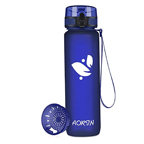 AORIN Trinkflasche - 1000ml - Wasserflasche BPA-Frei & Tritan Auslaufsicher Sportflasche, Erwachsene,Trinkflasche Kinder, Fitness,Laufen,Yoga,Fahrrad,Outdoor von AORIN