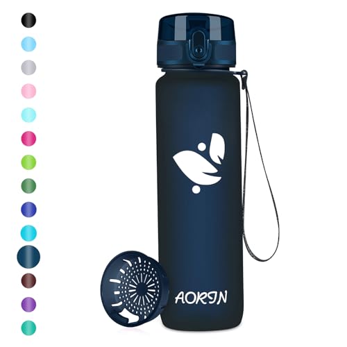 AORIN Trinkflasche - 500ml - Wasserflasche BPA-Frei & Tritan Auslaufsicher Sportflasche, Erwachsene,Trinkflasche Kinder, Fitness,Laufen,Yoga,Fahrrad,Outdoor von AORIN