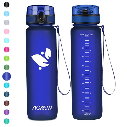 AORIN Trinkflasche - 500ml - Wasserflasche BPA-Frei & Tritan Auslaufsicher Sportflasche, Erwachsene,Trinkflasche Kinder, Fitness,Laufen,Yoga,Fahrrad,Outdoor von AORIN