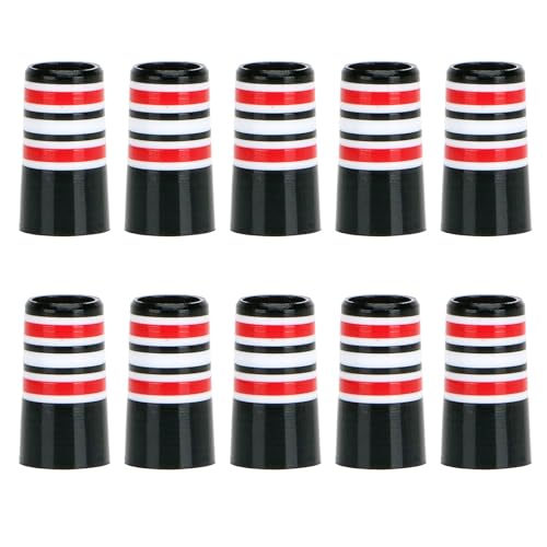 10 Pcs Gestreifte Golfs Eisen Ferrules Multirings Club Ärmel Für Die Meisten Eisenwellengolfzubehör Verjüngt von AOSAIXIS