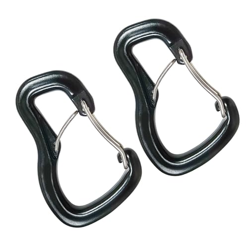 2Pack Camping Survival Carabiners Mountainering Carabiner Security Für Hängematten Camping Wanderwanderung Aluminium von AOSAIXIS
