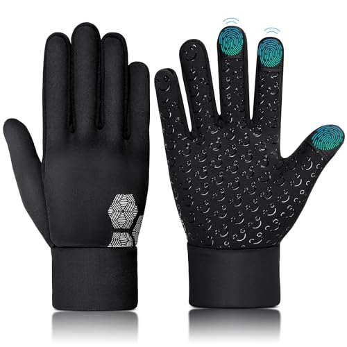 Kinder Handschuhe Winter Thermo Laufhandschuhe - Touchscreen Fahrradhandschuhe Warme Winddichte Fahrrad Handschuh Warm Kinderhandschuhe Rutschfester Fahrradhandschuh für 4-12 Jahre Kind Jung Mädch von AOTOW