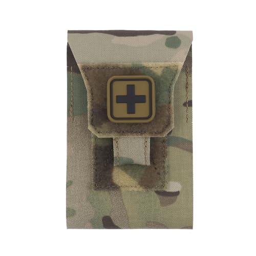 Mini IFAK Med Pouch,Micro Trauma Pouch, Rapid Deploy MOLLE Medical First Aid (Empty) Kit von AOTUMUT