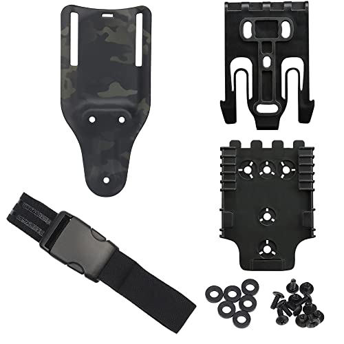 Schnellverschluss-System-Kit, mit Holster-Oberschenkelgurten, Mid-Ride-Beinschlaufen-Plattform（20cm） QLS 22 19 Adapter-Basis von AOTUMUT