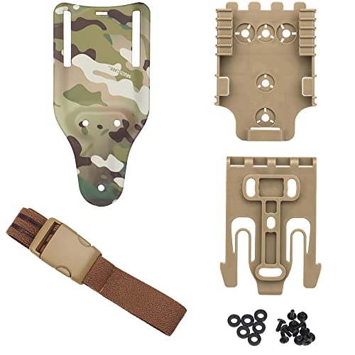 Schnellverschluss-System-Kit, mit Holster-Oberschenkelgurten, Mid-Ride-Beinschlaufen-Plattform（20cm） QLS 22 19 Adapter-Basis von AOTUMUT