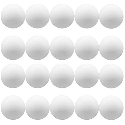 AOWA Tischtennisbälle Bier Pong Ball Ping Pong Bälle, Weiß, 20 Stück von AOWA