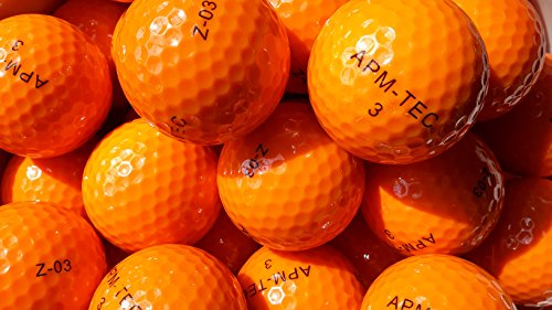 APM-TEC 4 Golfbälle, orange, NEU, Turnierqualität, 432 Dimple Z-03 von APM-TEC
