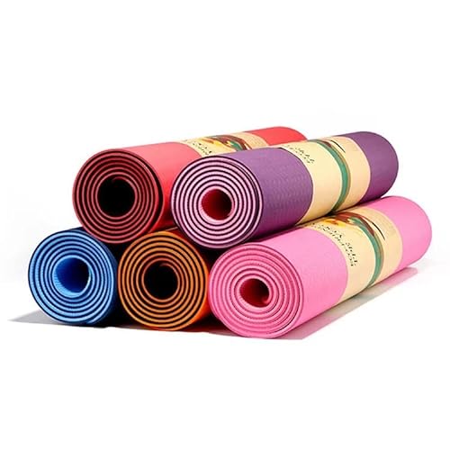 Yogamatte Fitnessstudio Pilates aus TPE, rutschfest, mit Schultergurt, gepolstert, 183 x 61 cm von \ APP LIFE"