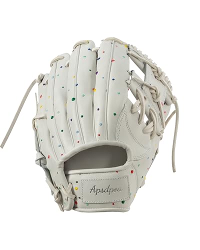 APSDPOA Baseball-Handschuhe, 100 % amerikanische Premium-KIP, Softball-Handschuhe für Erwachsene, Männer, Frauen, Jugendliche, Mädchen, Jungen, Infielder, Außenfelder, 24,9 cm, 25,4 cm, 25,4 cm, 27,9 von APSDPOA