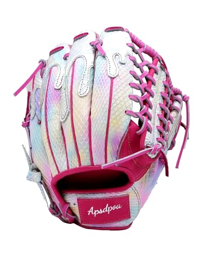 Apsdpoa Baseball-Handschuhe, 100 % amerikanischer Premium, KIP, Softball-Handschuh für Erwachsene, Herren, Damen, Jugendliche, Mädchen, Jungen, Infielder, Outfielder, 24,1 - 26,7 cm, 29,5 - 29,7 cm, von APSDPOA