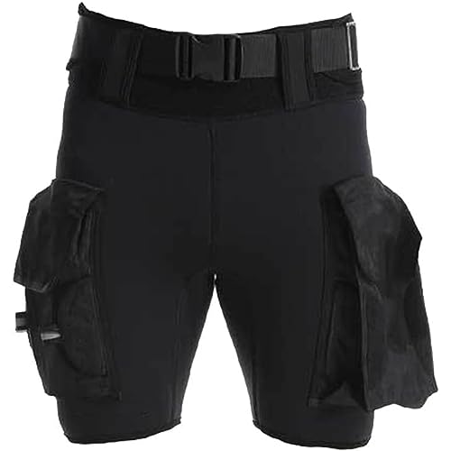 Herren-Neoprenanzug-Cargo-Shorts, 3 mm Neoprenanzug-Shorts, hochwertige, Dicke, warme Neopren-Shorts mit großer Tasche zum Schnorcheln, Schwimmen, Tauchen, Kanufahren von AQHZB