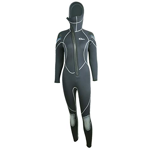 Ultra Stretch 5Mm Neoprenanzug, Winter Warm Front Zip Ganzkörper-Tauchanzug Für Männer Frauen-Schnorcheln Gerätetauchen Schwimmen Surfen, WEOMEN, XL von AQHZB