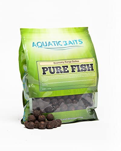 Aquatic Baits Pure Fish Boilies 20mm 1,5KG - Instant Range Boilies - Karpfenboilie Karpfenfutter - Boilies Karpfen Köder - Karpfenangeln Baits von Aquatic Baits