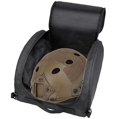 AQzxdc Taktische Helm Tasche, Outdoor Paintball Gear Storage Handtasche, mit Zwei Seitentaschen, Zum Laden Von Taktischen, Helmen/Masken/Brillen/NVG Etc,Schwarz von AQzxdc