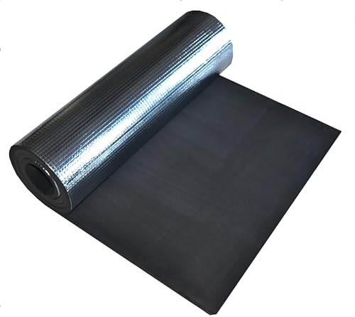 AR TACTICAL GMBH Isomatte mit Aluminiumbeschichtung/Alu-Thermomatte (schwarz) von AR TACTICAL GMBH
