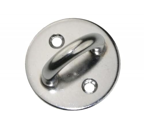 ARBO-INOX Augplatte Beschlag Zurröse rund Edelstahl A2 oder A4 (5 MM, A4) von ARBO-INOX