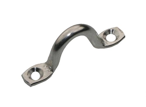 ARBO-INOX Fenderöse Fender Fenderhaken 4 Stück Edelstahl 41mm x 15mm x 4mm von ARBO-INOX