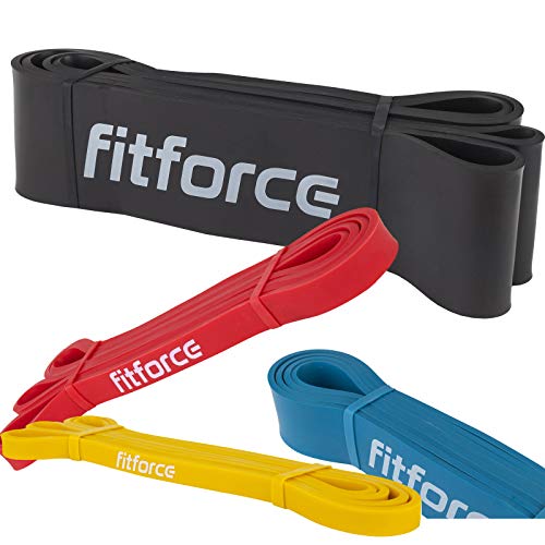 FITFORCE Set Fitnessband Widerstandsbänder Set Trainings Bänder Resistance Band (alle 4) von ARCORE