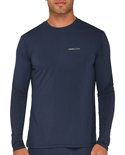 ARCTIX Herren Dynamic Base Layer Crewneck Top Baselayer-Shirt, Blaue Nacht, XL von ARCTIX