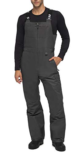 ARCTIX Herren Men's Avalanche Insulated Bib Overalls Ski-Hosen, anthrazit, Large (36-38W 32L) von ARCTIX