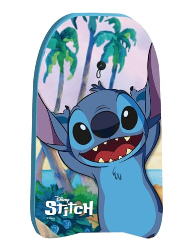 Arditex Stitch Disney großes Schwimmbrett – 80 x 46 x 5 cm – mit Seil, Sicherheitsgurt, leichter EPS-Schaumstoff, ergonomische Form, ideal für Wellen und Pool – Blau von ARDITEX