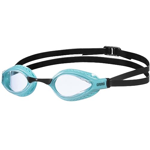 arena Air-Speed Anti-Fog Wettkampf Schwimmbrille Unisex für Erwachsene, Schwimmbrille mit breiten Gläsern, UV-Schutz, 3 austauschbare Nasenstege, Air-Seals Dichtungen von ARENA