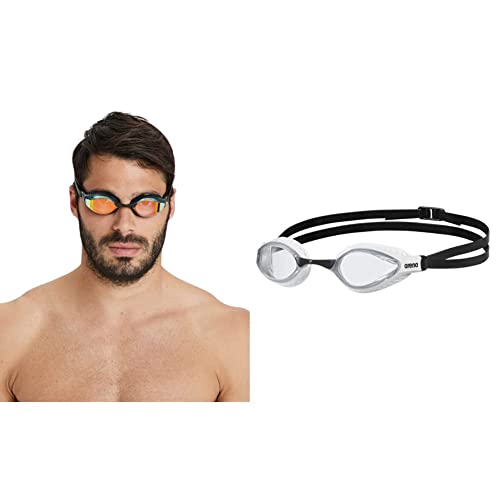 ARENA Airspeed Mirror Anti Beschlag Unisex Wettkampf Schwimmbrille für Erwachsene & Air-Speed Anti-Fog Wettkampf Schwimmbrille Unisex für Erwachsene, Schwimmbrille mit breiten Gläsern von ARENA