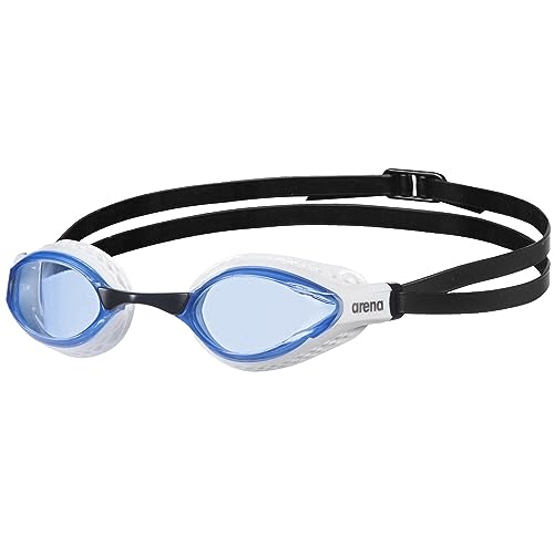 arena Air-Speed Anti-Fog Wettkampf Schwimmbrille Unisex für Erwachsene, Schwimmbrille mit breiten Gläsern, UV-Schutz, 3 austauschbare Nasenstege, Air-Seals Dichtungen von ARENA