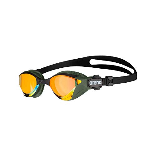 ARENA Unisex – Erwachsene Cobra Tri Swipe Brillen, Yellow Copper-Army, One Size von ARENA