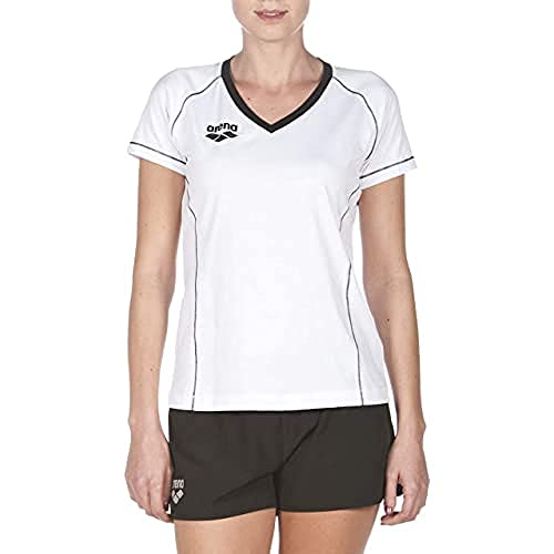ARENA Damen Arena Team Line Women's Short-sleeved T-shirt Hemd, Weiß, Einheitsgröße EU von ARENA