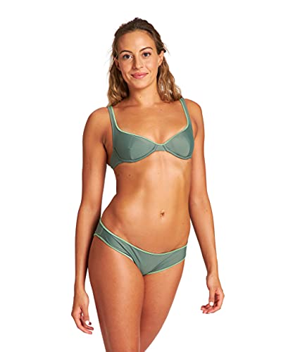 ARENA Damen Solid Wire Two Piece Swimsuit, Army-army, 34 EU von ARENA