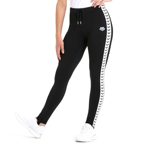 Arena Damen Icons Steghose Caroline Team Leggings, Schwarz-Weiß-Schwarz, Klein Arena Damen Icons Steghose Caroline Team Leggings, Schwarz-Weiß-Schwarz, Klein von ARENA