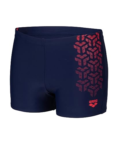 ARENA Herren Men's Arena Kikko V Short Swim Trunks, Navy-fluo Red, 46 EU von ARENA