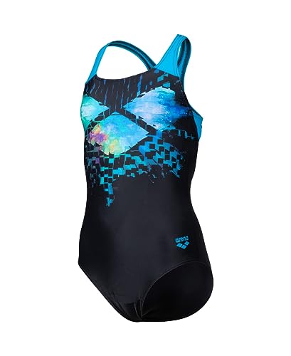 ARENA Feel Mädchen Multi Pixels Swim Pro Back Badeanzug mit Lining, 128 von ARENA