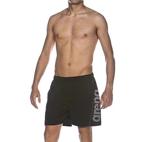 ARENA Herren Fundamentals Logo Boxer Swim Trunks, Black-white, XL EU von ARENA