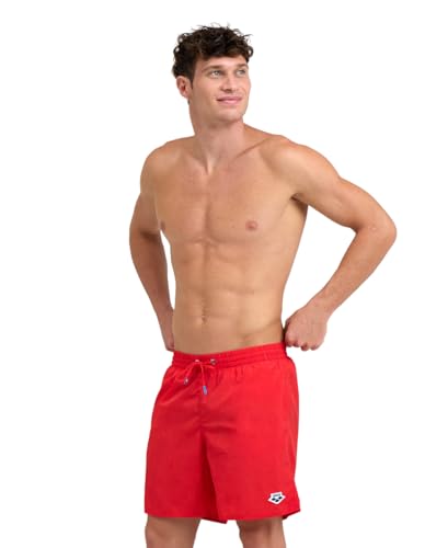 ARENA Herren Icons Solid Boxer Beach Shorts, Rot, XXL von ARENA