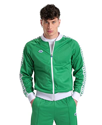 ARENA Herren Relax Iv Team Jacket Trainingsjacke mit durchgehendem Reißverschluss Jacke, Grün/Weiß/Teamgrün, Small von ARENA