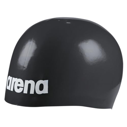 arena Unisex-Adult Moulded PRO II Badekappe vorgeformt, Black, One Size von ARENA