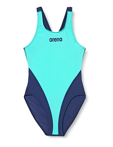 ARENA Müdchen G Solid Tech Jr One Piece Swimsuit, Mint, 140 EU von ARENA