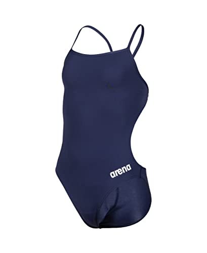 arena Solid Challenge Team Junior Einteiler für Mädchen, Schnelltrocknender Badeanzug aus MaxLife Eco Gewebe mit maximaler Chlorbeständigkeit und UPF 50+ UV-Schutz von ARENA