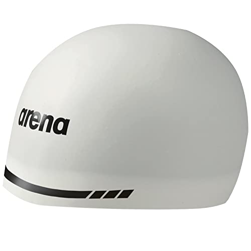 Arena Unisex-Erwachsene 3D Soft USA Racing Badekappe, Large Weiß von ARENA